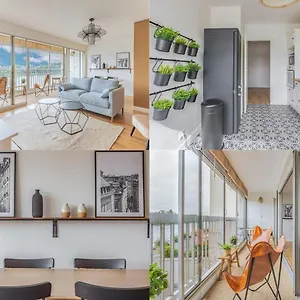  Appartement Luminous Vue Seine- Paris 15min